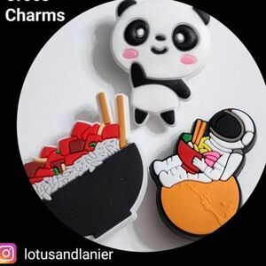 Shoe Charms "Panda Express" Set of 3